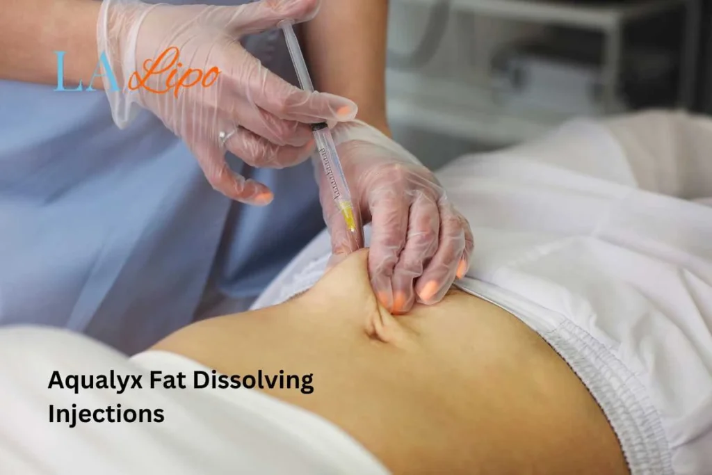 woman having fat dissolving injections Mortlake in the stomach