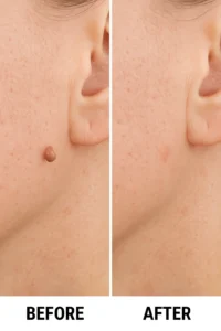 Skin tags removal Mortlake before and after