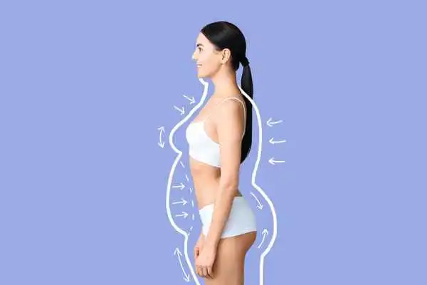 image of woman experiencing fat reduction treatment Mortlake