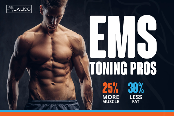 Image of man with sculpted stomach showing the fat loss and muscle gain of LA-EMS Body Sculpting Treatment Mortlake