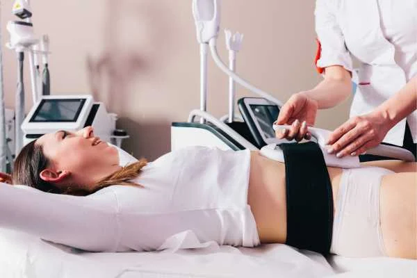 woman having body sculpting to help improve her body image and her mental health Mortlake